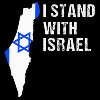 I Stand With Israel Jewish Gifts Heritage Israeli Flag Button