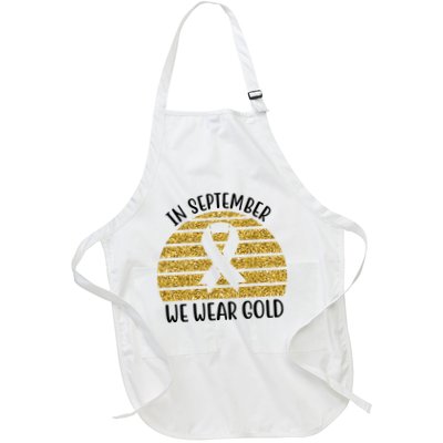 In September We Wear Gold Childhood Cancer Ribbon Apron