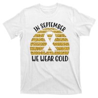 In September We Wear Gold Childhood Cancer Ribbon T-Shirt