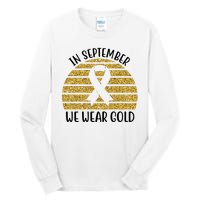 In September We Wear Gold Childhood Cancer Ribbon Tall Long Sleeve T-Shirt