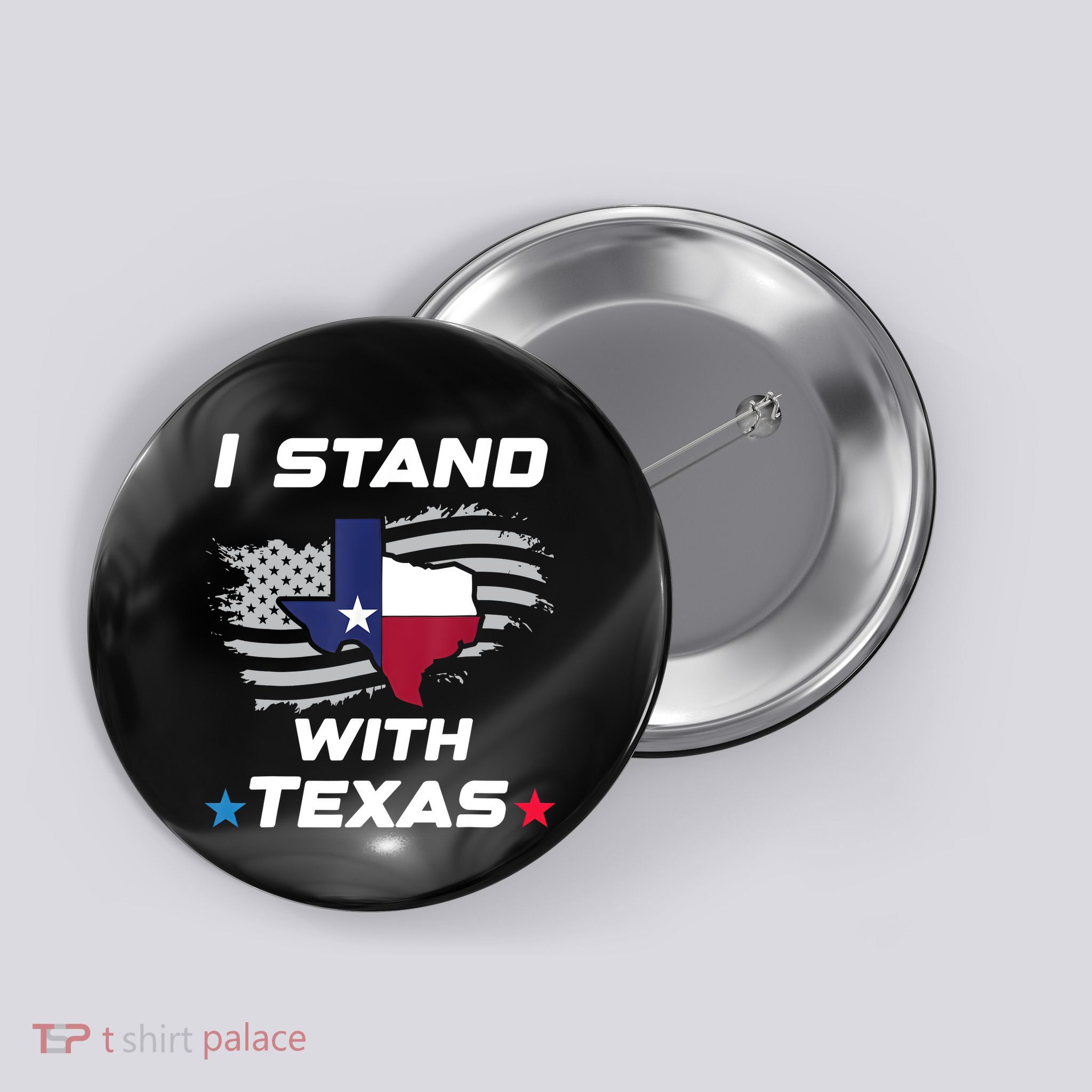 I Stand With Texas Button