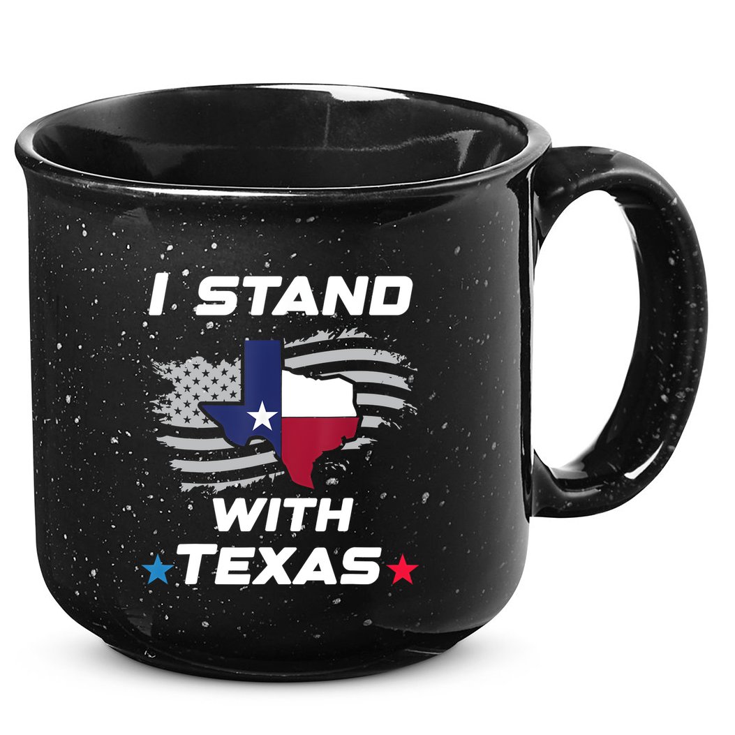 I Stand With Texas 15oz Campfire Ceramic Mug