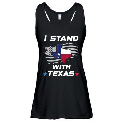I Stand With Texas Ladies Essential Flowy Tank