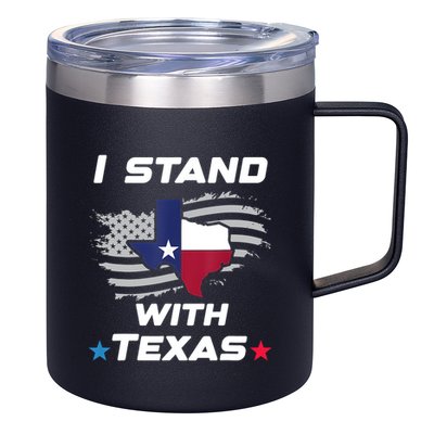 I Stand With Texas 12oz Stainless Steel Coffee Mug