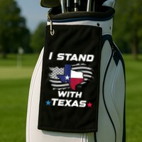 I Stand With Texas Golf Towel