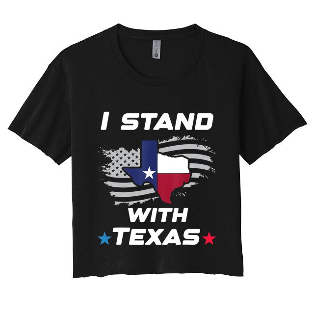 I Stand With Texas Crop Top