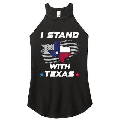 I Stand With Texas Women's Perfect Tri Rocker Tank