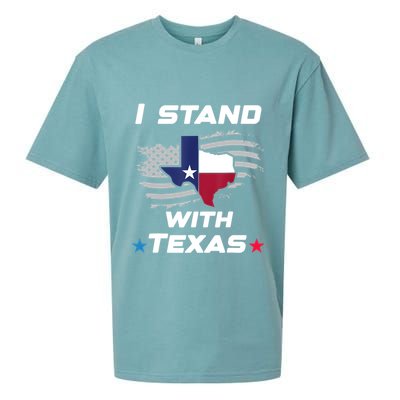 I Stand With Texas Sueded Cloud Jersey T-Shirt