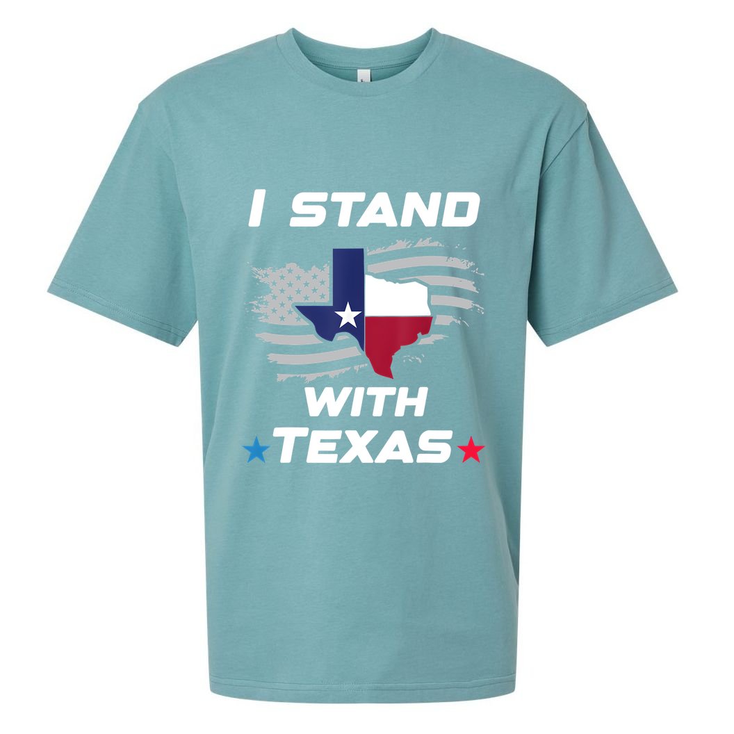 I Stand With Texas Sueded Cloud Jersey T-Shirt