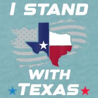 I Stand With Texas Sueded Cloud Jersey T-Shirt