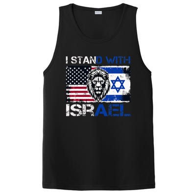 I Stand With Israel US Support Lion Love Israeli Brotherhood PosiCharge Competitor Tank