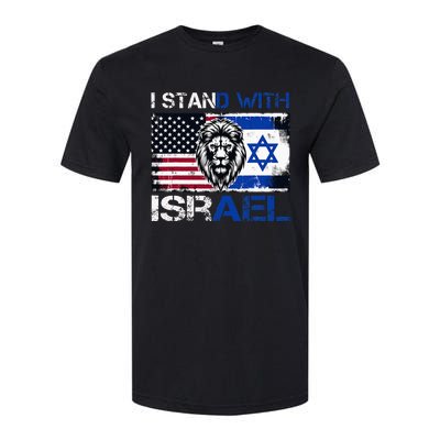 I Stand With Israel US Support Lion Love Israeli Brotherhood Softstyle CVC T-Shirt