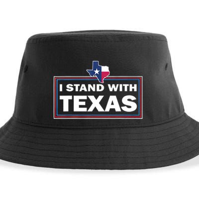 I Stand With Texas I Support Texas Sustainable Bucket Hat