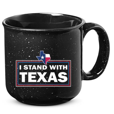 I Stand With Texas I Support Texas 15oz Campfire Ceramic Mug