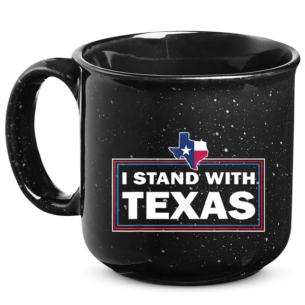 I Stand With Texas I Support Texas 15oz Campfire Ceramic Mug