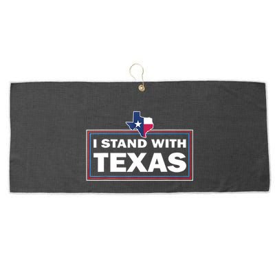 I Stand With Texas I Support Texas Large Microfiber Waffle Golf Towel