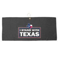 I Stand With Texas I Support Texas Large Microfiber Waffle Golf Towel