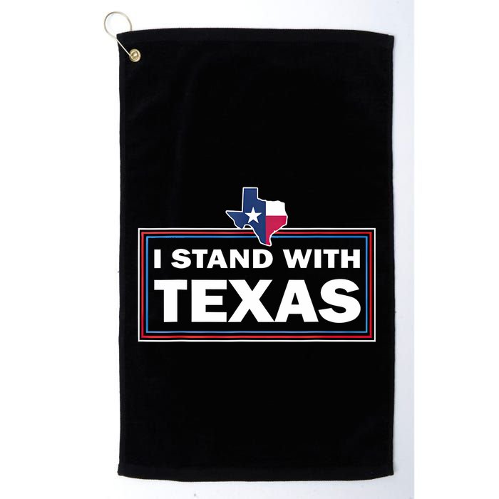 I Stand With Texas I Support Texas Golf Towel