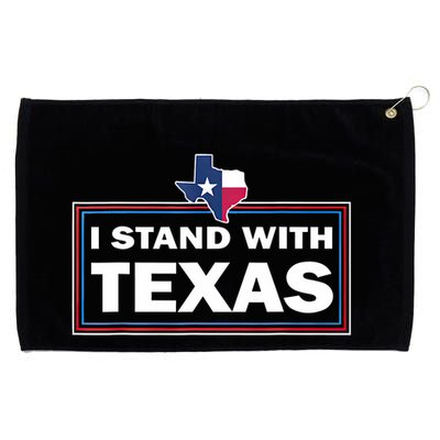 I Stand With Texas I Support Texas Grommeted Golf Towel