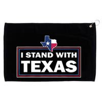 I Stand With Texas I Support Texas Grommeted Golf Towel