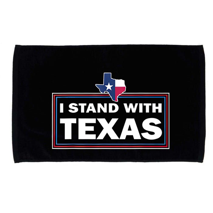 I Stand With Texas I Support Texas Microfiber Hand Towel
