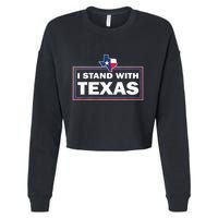 I Stand With Texas I Support Texas Cropped Pullover Crew