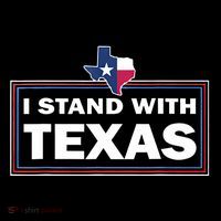 I Stand With Texas I Support Texas Cropped Pullover Crew