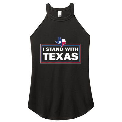 I Stand With Texas I Support Texas Women's Perfect Tri Rocker Tank