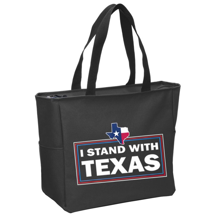 I Stand With Texas I Support Texas Zip Tote Bag