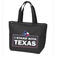 I Stand With Texas I Support Texas Zip Tote Bag