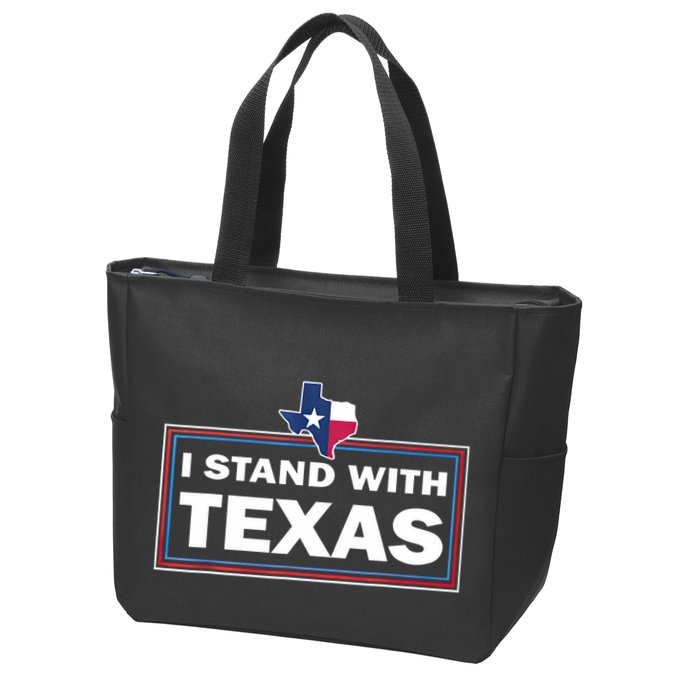 I Stand With Texas I Support Texas Zip Tote Bag