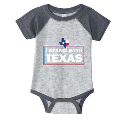 I Stand With Texas I Support Texas Infant Baby Jersey Bodysuit