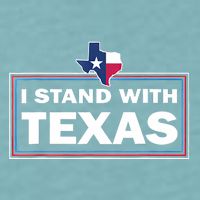 I Stand With Texas I Support Texas Sueded Cloud Jersey T-Shirt