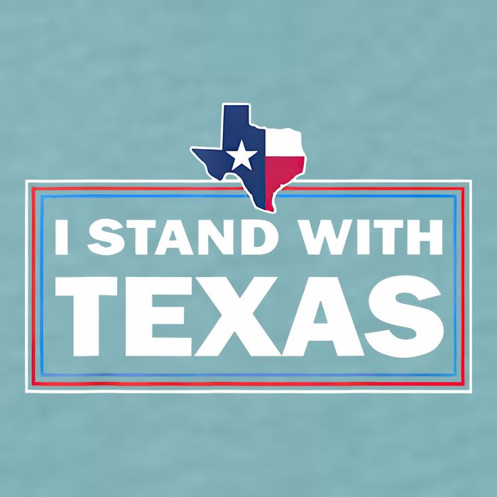 I Stand With Texas I Support Texas Sueded Cloud Jersey T-Shirt