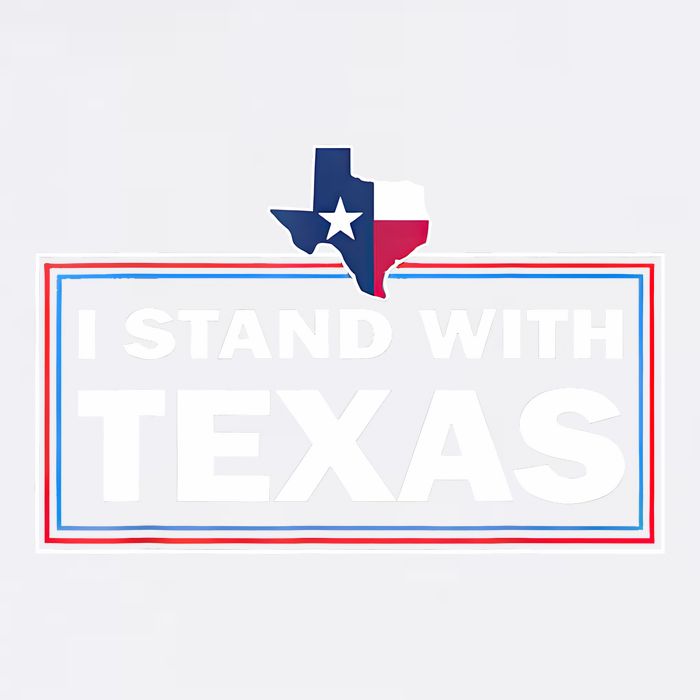 I Stand With Texas I Support Texas Garment-Dyed Sweatshirt