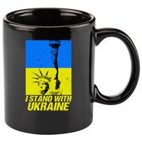 I Stand With Ukraine Support Ukraine Ukrainian Flag 11oz C Handle Ceramic Mug