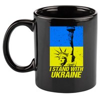 I Stand With Ukraine Support Ukraine Ukrainian Flag 11oz C Handle Ceramic Mug