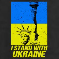 I Stand With Ukraine Support Ukraine Ukrainian Flag 11oz C Handle Ceramic Mug