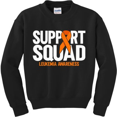 In September We Wear Orange Leukemia Awareness Kids Sweatshirt