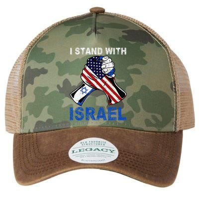 I Stand With Israel Support Israel Love Israeli Brotherhood  Legacy Tie Dye Trucker Hat