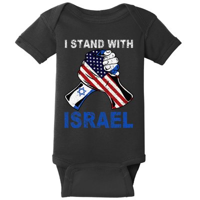 I Stand With Israel Support Israel Love Israeli Brotherhood  Baby Bodysuit