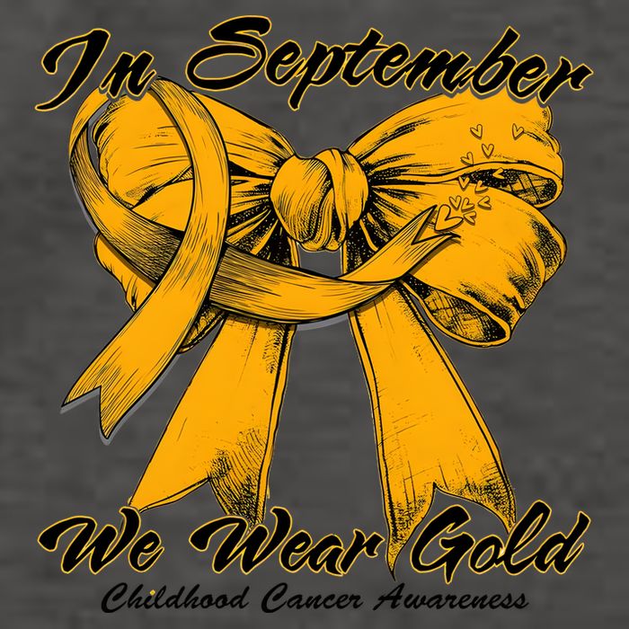 In September We Wear Gold For Childhood Cancer Awareness Vector Backpack