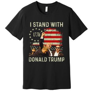 I Stand With Trump 2024 Strong Support Premium T-Shirt