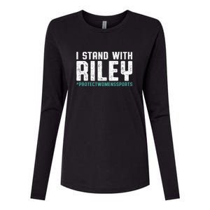 I Stand With Riley Gaines | Protect Womens Sports Womens Cotton Relaxed Long Sleeve T-Shirt