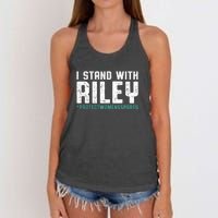 I Stand With Riley Gaines | Protect Womens Sports Women's Knotted Racerback Tank