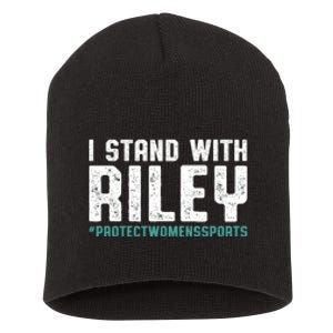 I Stand With Riley Gaines | Protect Womens Sports Short Acrylic Beanie