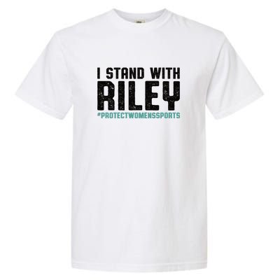 I Stand With Riley Gaines | Protect Womens Sports Garment-Dyed Heavyweight T-Shirt