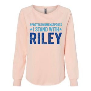 I Stand With Riley Gaines Protect Womens Sports Womens California Wash Sweatshirt