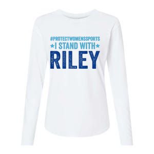 I Stand With Riley Gaines Protect Womens Sports Womens Cotton Relaxed Long Sleeve T-Shirt