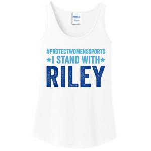 I Stand With Riley Gaines Protect Womens Sports Ladies Essential Tank